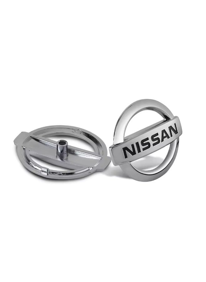 Nissan 5.2cm Steering Wheel ABS Logo Emblem | OEM Style Replacement | Fits Altima, Maxima, Sentra, Rogue, Qashqai, Juke, Micra, Tiida